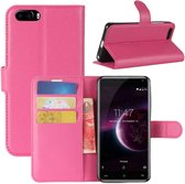 Voor CUBOT Magic Litchi Texture Horizontale Flip Leren Case met Houder & Kaartsleuven & Portemonnee (Magenta)