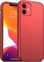 Car Painting Matte PC + TPU schokbestendige beschermhoes voor iPhone 12/12 Pro (rood)
