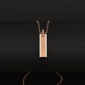 Mijobs metalen schroefloze magnetische hanger ketting voor Fitbit Flex 2, host niet inbegrepen (goud)