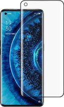 Voor OPPO Find X2 Pro 9H HD 3D Curved Edge Tempered Glass Film (zwart)