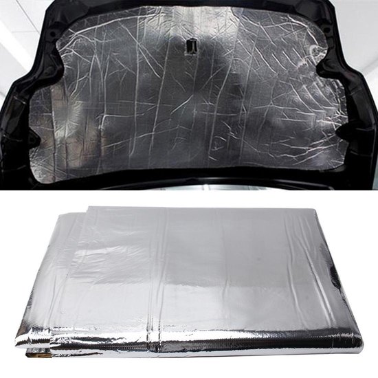 1 m x 2 m isolerende automat, 10 mm, warmte- en geluidsisolatie, geluidsmatiging van de motor, waterdicht, bescherming tegen hitte en vocht
