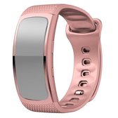 Voor Samsung Gear Fit2 Pro siliconen vervangende horlogeband, maat: L (roze)