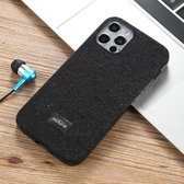 Mutural glanzende doek + TPU + pc-beschermhoes voor iPhone 12/12 Pro (zwart)