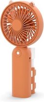 6022 Cartoon Spray Mini Ultrastille USB-student Handheld draagbare bevochtigende en hydraterende ventilator (Bear-Vibrant Orange)