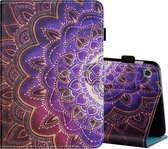 Voor Lenovo Tab FHD M10 Plus X606F Naaigaren Horizontaal geverfd plat lederen tas met pendeksel & antislipstrip & kaartsleuf & houder & slaap- / wekfunctie (Datura Flowers)
