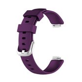 Voor Fitbit Inspire 2 TPE vervangende horlogeband, maat: S (donkerpaars)