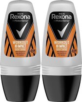 Rexona Men Workout Hi-Impact Deoroller Multi Pack - 2 x 50 ml