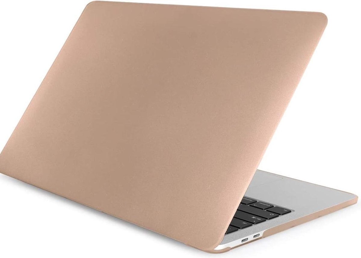 Laptopcover - Geschikt voor MacBook Air 13,3 inch - Case - Cover Hardcase - A1932/A2179/A2337 M1 (2018-2020) - Metallic Goud