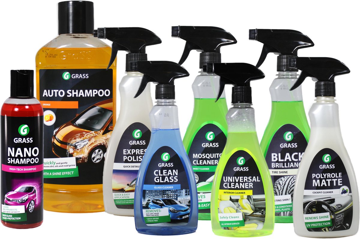 Grass Car Care Starter Set Orange Autopoets pakket Auto