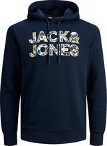 Jack & Jones Fleur Sweat Hoodie  Trui - Mannen - navy