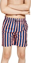 Shiwi Midi Stripe Zwemshort  Zwembroek - Jongens - navy/oranje