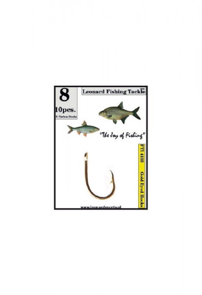 Haakjes gold eyed 4103 10 stuks maat 14
