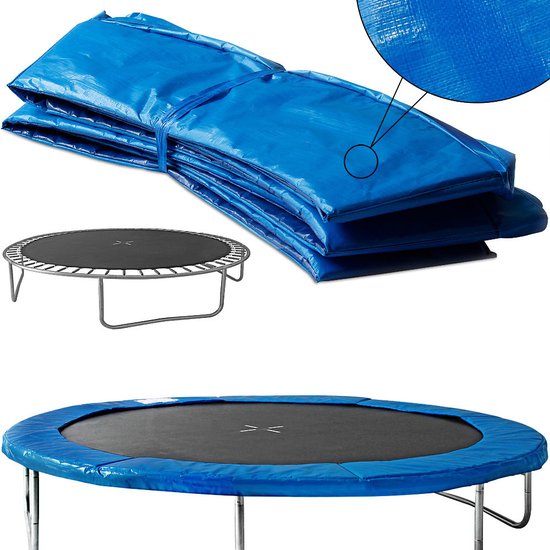 Monzana Beschermrand - Trampoline Ø183cm - Blauw