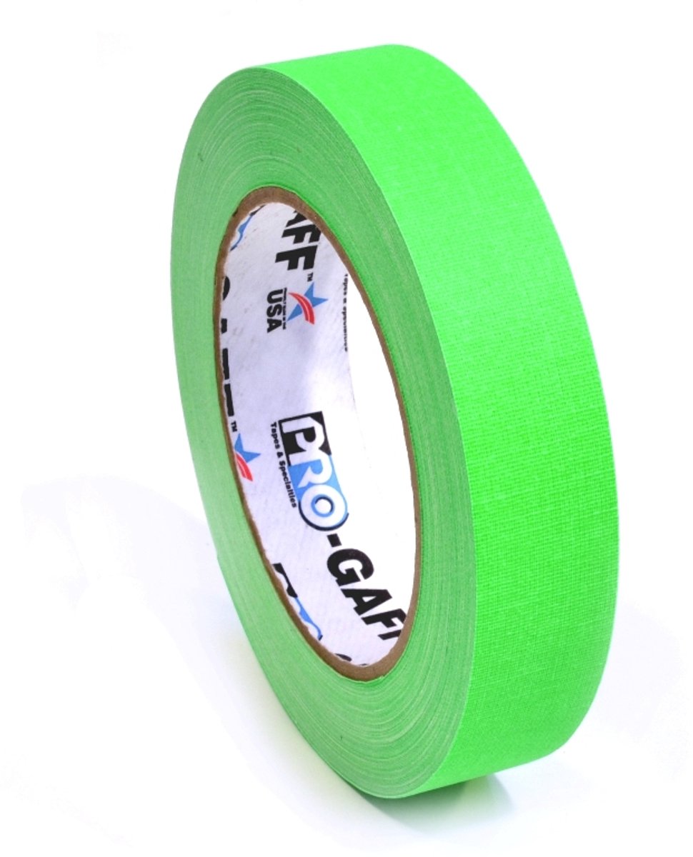 Pro Gaff neon gaffa tape 24mm x 22,8m groen