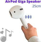 Speaker - Bluetooth Luidspreker - Spotify & YouTube Music streamen - 25cm AirPod Speaker White - Microfoon handsfree bellen - FM Radio - Cardreader - Gigapod wit
