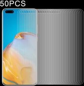 Voor Huawei P40 Pro 50 STKS Half-scherm transparant gehard glasfilm