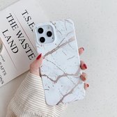 Gilding Marble Pattern Soft TPU beschermhoes voor iPhone 11 Pro (wit)