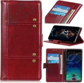 Voor Motorola Moto G Play (2021) Peas Crazy Horse Texture Horizontale Flip Leren Case met Houder & Kaartsleuven & Portemonnee (Rood)