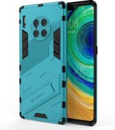 Voor Huawei Mate 30 Pro Punk Armor 2 in 1 PC + TPU schokbestendig hoesje met onzichtbare houder (blauw)