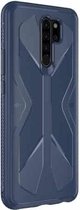 Voor Xiaomi Redmi 9 Butterfly Shadow schokbestendig rubberen TPU beschermhoes (blauw)