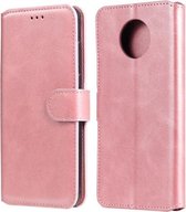 Voor Geschikt voor Xiaomi Redmi Note 9T / Note 9 5G Klassieke Kalfsstructuur PU + TPU Horizontale Flip Leren Case met Houder & Kaartsleuven & Portemonnee (Rose Goud)