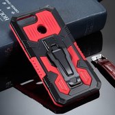 Voor Geschikt voor Xiaomi Redmi 6 Armor Warrior schokbestendige pc + TPU beschermhoes (rood)