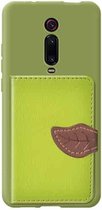 Leaf Buckle Litchi Texture Kaarthouder PU + TPU Case met Kaartsleuf & Portemonnee & Houder & Fotolijst voor Xiaomi Mi 9T / Mi 9T Pro / Redmi K20 / Redmi K20 Pro (groen)