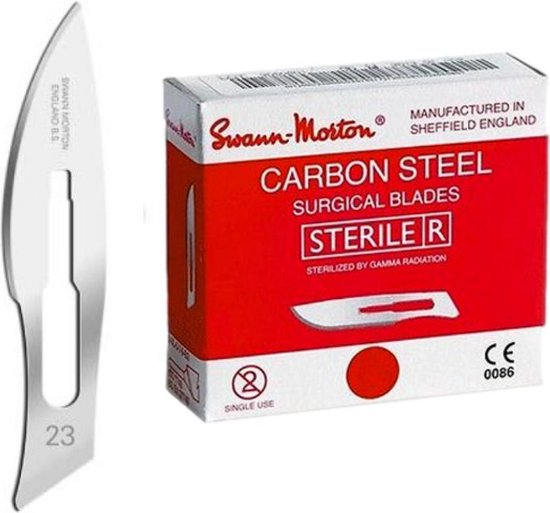 Set 10 Lames De Scalpel N°13 Stériles + Manche N°3 - Kit Précis Pour Chirurgie, Pédicure Et Artisanat