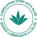 Symbole d'une bande lubrifiante à l'aloès.