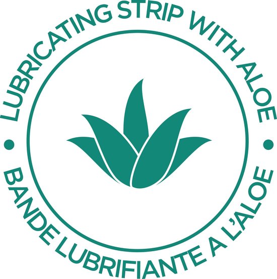 Symbole d'une bande lubrifiante à l'aloès.
