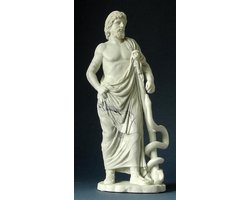 Asklepios - Griekse kunst / Art Grec - zoon van Apollon en Cronis - Beeldje- hoogte 22cm