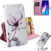 Voor Xiaomi Redmi Note 8 Schilderen Patroon Gekleurde Tekening Horizontale Flip Leren Case met Houder & Kaartsleuven & Portemonnee (Magnolia)