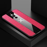 Voor Meizu Note 8 XINLI Stitching Cloth Texture Schokbestendig TPU beschermhoes (rood)