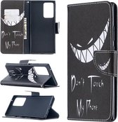 Voor Samsung Galaxy Note 20 Ultra Gekleurde Tekening Patroon Horizontale Flip Leren Case met Houder & Kaartsleuven & Portemonnee (grijns)