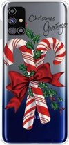 Voor Samsung Galaxy M51 Christmas Series Clear TPU beschermhoes (grote kruk)