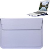 Universele envelopstijl PU lederen tas met houder voor ultradunne notebook tablet-pc 15,4 inch, afmeting: 39x28x1.5cm (blauw paars)