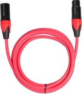 XRL mannelijk naar vrouwelijk microfoonmixer audiokabel, lengte: 1 m (rood)