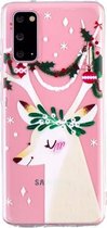 Voor Samsung Galaxy S20 Christmas Pattern TPU Protective Cas (Elk)