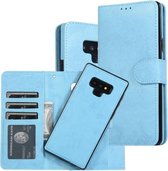 Voor Samsung Galaxy Note9 Retro 2 in 1 afneembare magnetische horizontale flip TPU + PU lederen tas met houder & kaartsleuven & fotolijst & portemonnee (hemelsblauw)