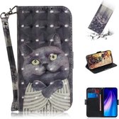 Voor Xiaomi Redmi Note 8 3D Gekleurde Tekening Horizontale Flip Lederen Case met Houder & Card Slot & Portemonnee & Lanyard (Embrace Cat)