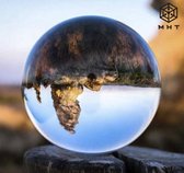 MHT - Glazen Bol - Fotografie - 8 CM - Kristallen bal - Doorzichtig - Lensball - Fluweel Verpakt