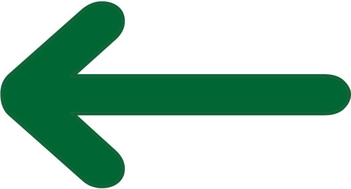 Vloerstickers Pijlen donkergroen - Vloermarkeringspijlen
