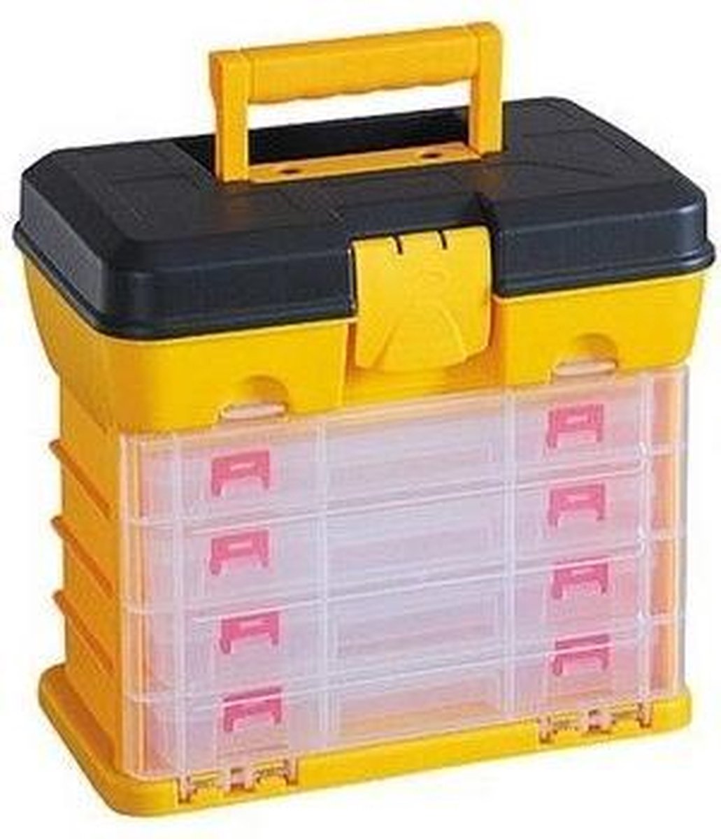 Kunststof Assortimentendoos / Opbergbox | Geel