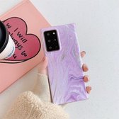 Voor Samsung Galaxy S20 + Frosted Laser TPU beschermhoes (wit goud paars)