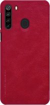 Voor Galaxy A21 NILLKIN QIN Series Crazy Horse Texture Horizontale Flip lederen tas met kaartsleuf (rood)