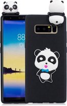 Voor Galaxy Note 8 3D Cartoon Pattern Shockproof TPU beschermhoes (Blue Bow Panda)