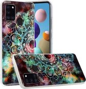 Voor Samsung Galaxy A21s Lichtgevende TPU zachte beschermhoes (Mandala Flower)