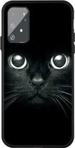 Voor Galaxy A91 / S10 Lite Pattern Printing Embossment TPU Mobile Case (Whiskered cat)