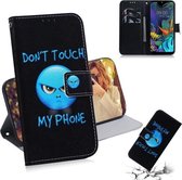 3D Gekleurde Tekening Horizontale Leren Flip Case, met Houder & Kaartsleuf & Portemonnee Voor iPhone 11 Pro Max (Anger)