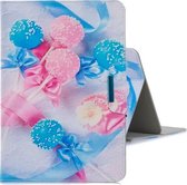 Voor 10 inch Tablet PC Universele Gekleurde Tekening Horizontale Flip PU Lederen Case met Houder & Kaartsleuf (Lollipop)